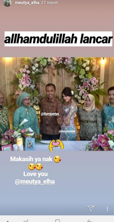 Moment lamaran Furry Setya dan Dwinda Ratna. (Instagram/@furrysetya)