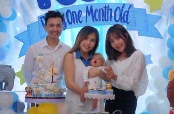 Personil eks Cherrybelle Reuni di Pesta Sebulan Anak Cherly Juno