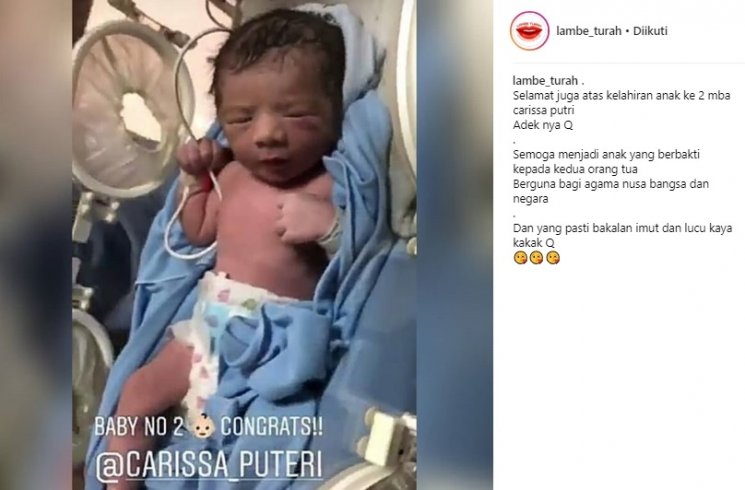 Postingan Lamber Turah. (Instagram/@lambe_turah)