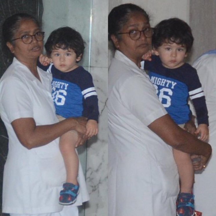 Taimur dan babysitter-nya (Instagram/@taimuralikhanx)