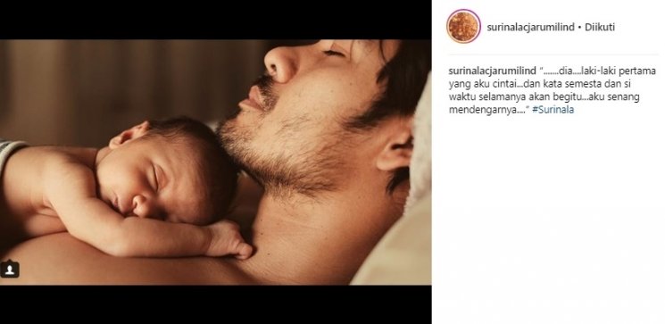 Chicco Jerikho dan Surinala Caroline Jarumilind. (Instagram/@surinalacjarumilind)