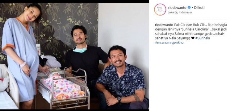 Chicco Jerikho dan Surinala Caroline Jarumilind. (Instagram/@riodewanto)