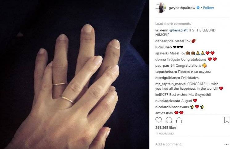Tangan Gwyneth Paltrow berada di atas tangan Brad Falchuk. (Instagram/@Gwyneth Paltrow berada di atas tangan Brad Falchuk)