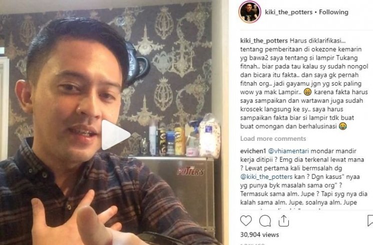 Klarifikasi Kiki The Potters. (Instagram/@kiki_the_potters)