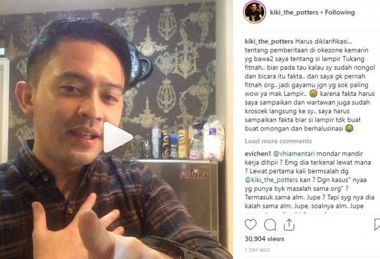 Klarifikasi Kiki The Potters. (Instagram/@kiki_the_potters)