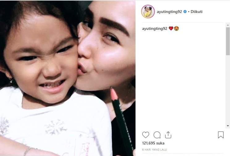 Bilqis Khumairah Razak. (Instagram@ayutingting92)