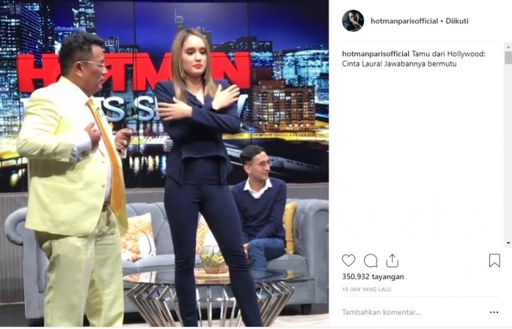 Hotman Paris dan Cinta Laura. (Instagram/@hotmanparisoffical)