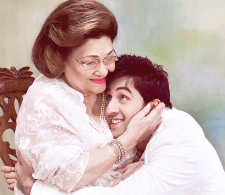 Ranbir Kapoor dan Krishna Raj Kapoor (Instagram/@ibollywoodlife)
