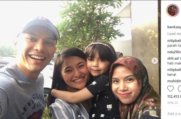 Ben Kasyafani, Marshanda, Sienna dan Nesyana Ayu. (Instagram/@benkasyafani)