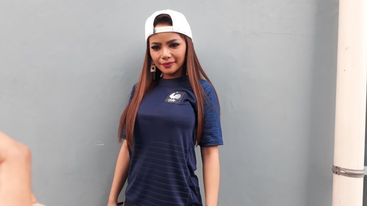 Artis Dinar Candy. [Matamata.com/Wahyu Tri Laksono]