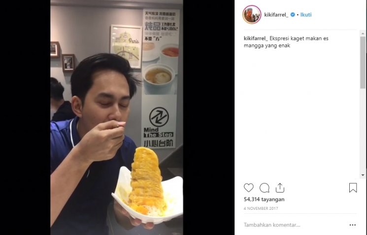 Gaya Makan Kiki Farel. (Instagram/@kikifarrel_)