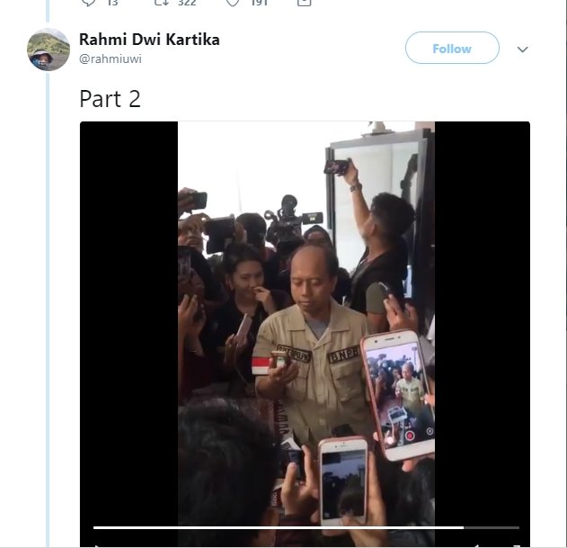 Sutopo Purwo Nugroho video call dengan Raisa Andriana (twitter/@rahmiuwi)