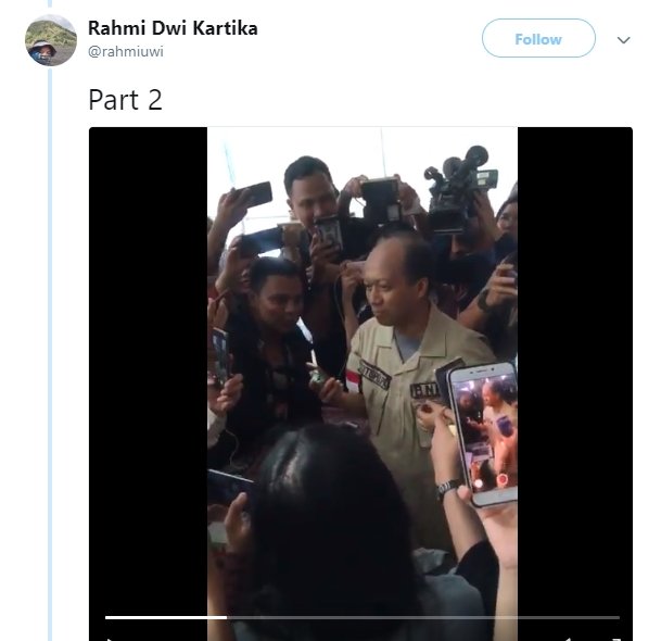 Sutopo Purwo Nugroho video call dengan Raisa Andriana (twitter/@rahmiuwi)