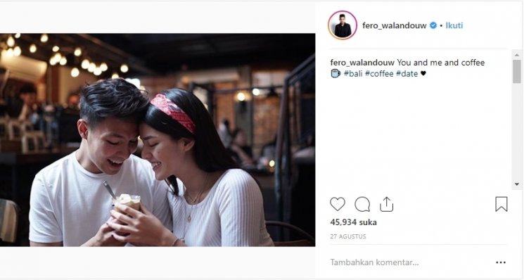 Fero Walandouw dan Susan Sameh. (Instagram/@fero_walandouw)