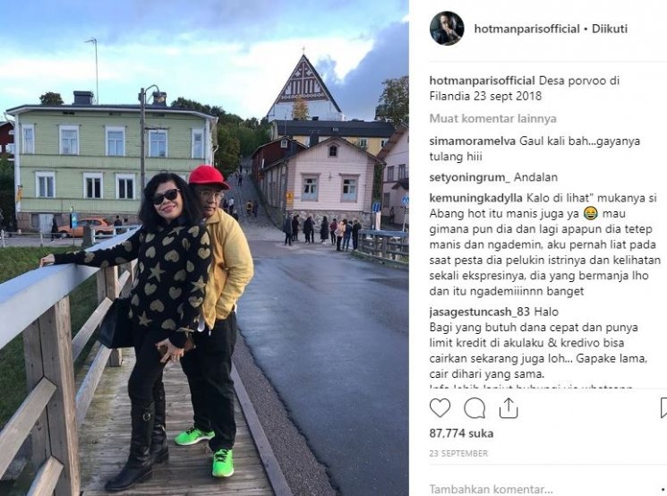 Hotman Paris dan istrinya. (Instagram/@hotmanparisofficial)