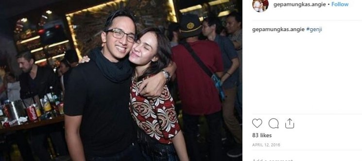 Ge Pamungkas dan Angie Ang. (Instagram/@gepamungkas.angie)