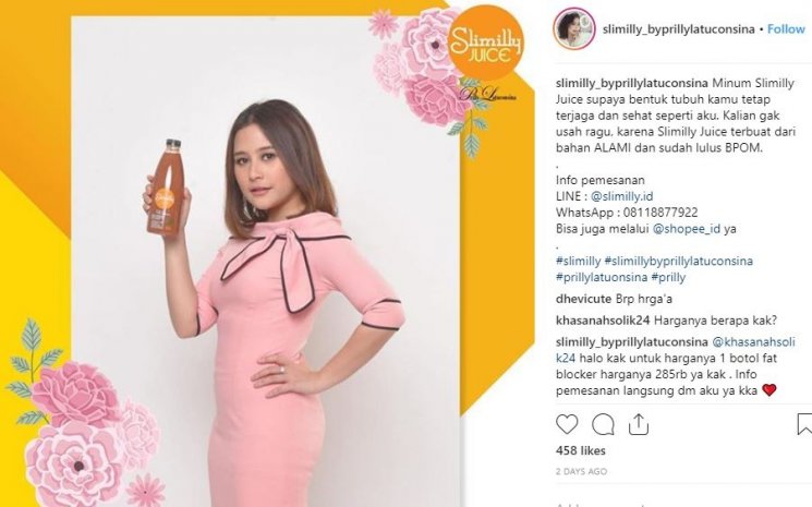 Silmilly by Prilly Latuconsina. (Instagram/@Silmilly_by Prilly Latuconsina)