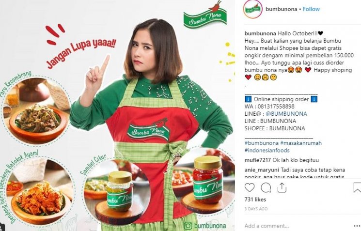Bumbu Nona. (Instagram/@bumbunona)
