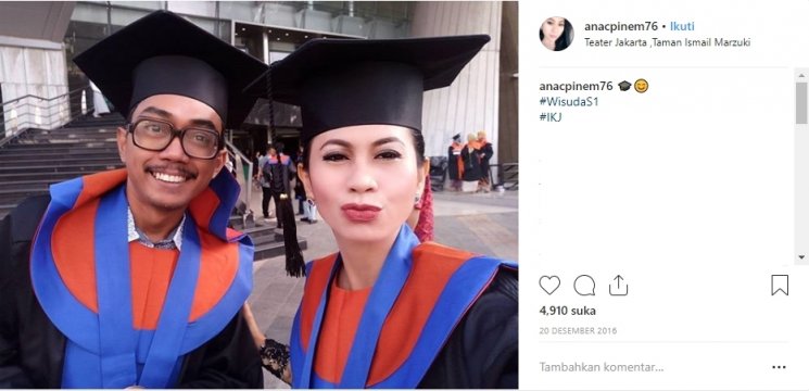 Ana Pinem di kehidupan nyata. (Instagram/@anacpinem76)