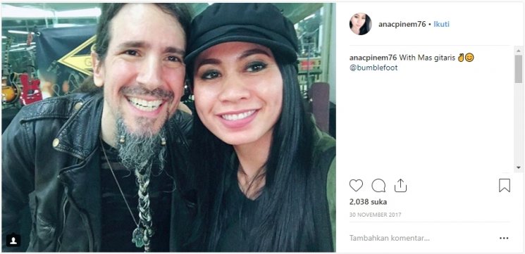 Ana Pinem di kehidupan nyata. (Instagram/@anacpinem76)
