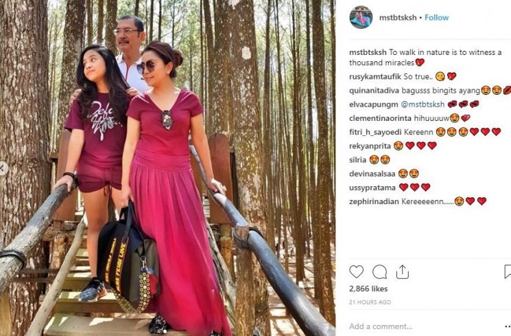 Mayangsari, Bambang Trihatmodjo dan Khirani. (Instagram/@mstbtsksh)