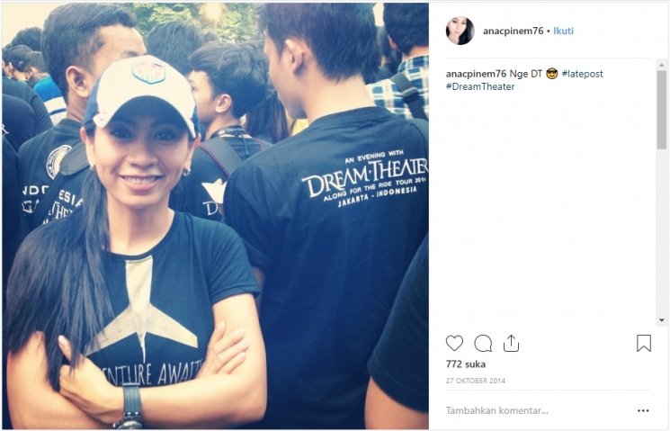 Ana Pinem di kehidupan nyata. (Instagram/@anacpinem76)