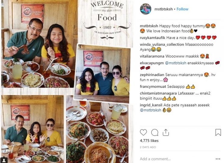 Mayangsari, Bambang Trihatmodjo dan Khirani. (Instagram/@mstbtsksh)