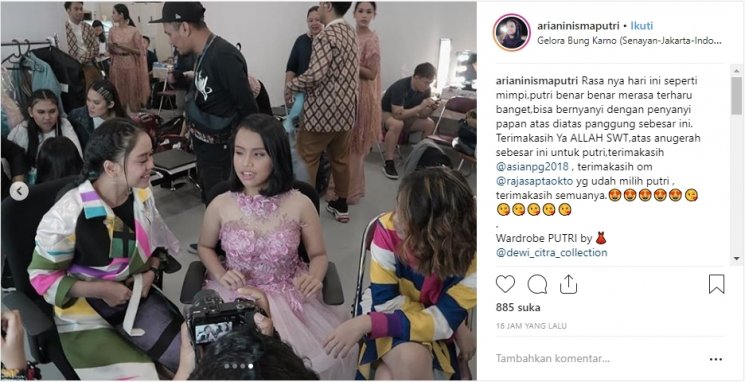 Gaya Putri Ariani. (Instagram/@arianinismaputri)