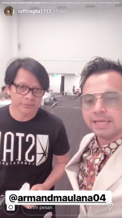 Raffi Ahmad bersama Armand Maulana (Instagram/@raffinagita1717)