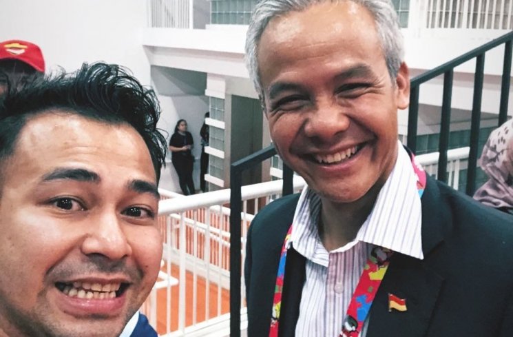 Raffi Ahmad bersama Pak Ganjar Pranowo (Instagram/raffinagita1717)