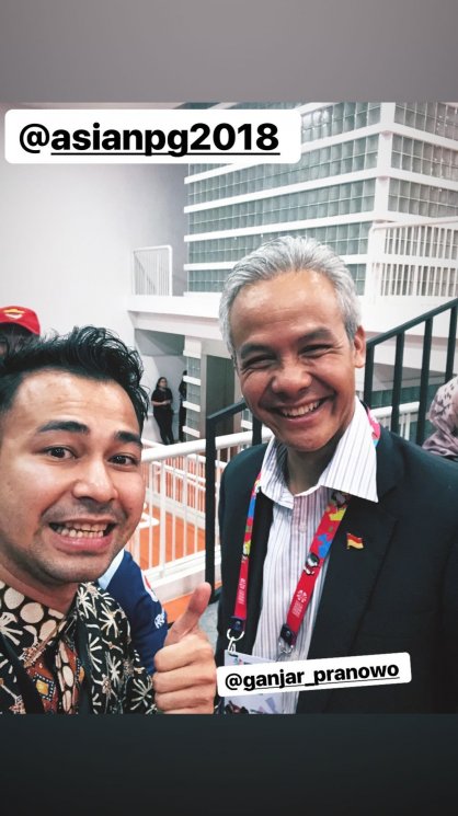 Raffi Ahmad bersama Pak Ganjar Pranowo (Instagram/@raffinagita1717)