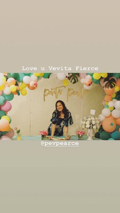 ulang tahun Pevita Pearce (Instagram/@hashyatalitha)