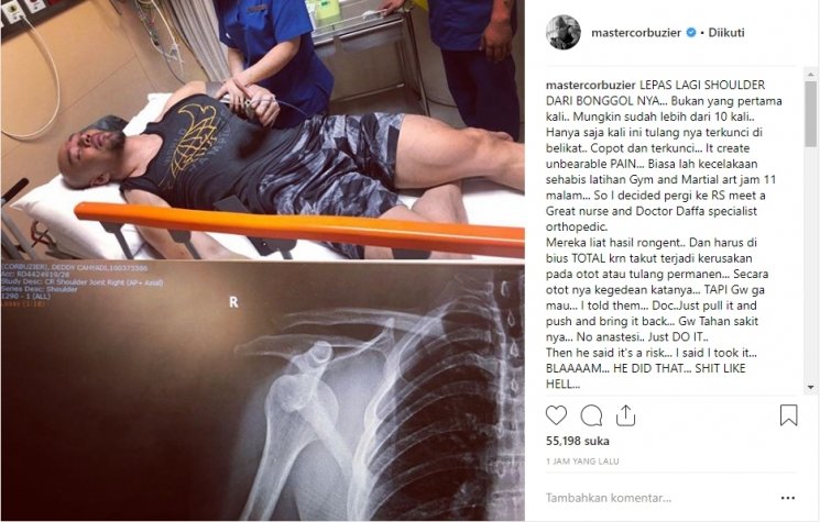 Deddy Corbuzier tolak dibius total. (Instagram/@mastercorbuzier)