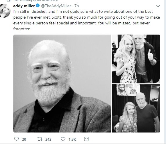 Scott Wilson meninggal dunia (Twitter/@TheAddyMiller)