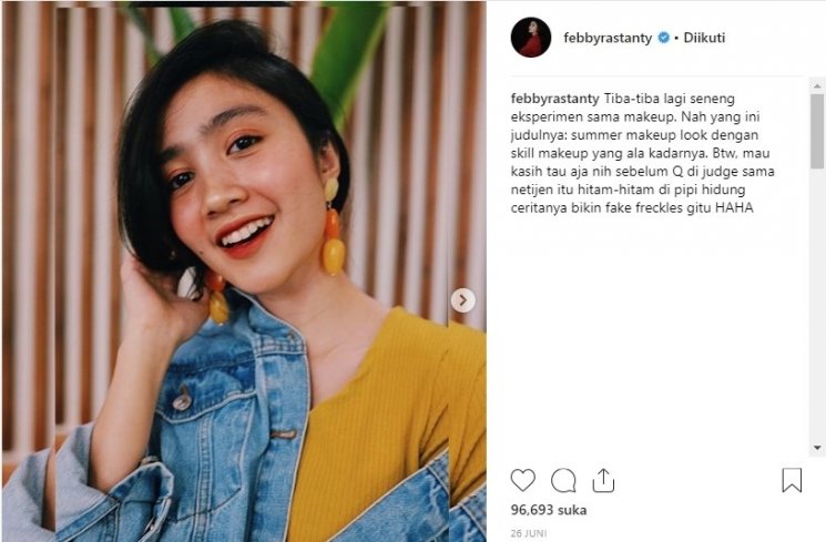 Febby Rastanty. (Instagram/@febby Rastanty)