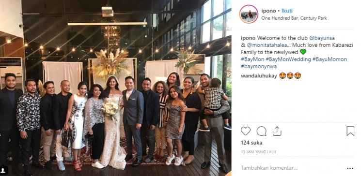 Pernikahan Monita Tahalea dan Bayu Risa (Instagram/@ipono)
