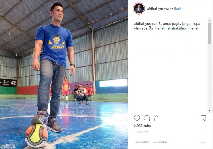 Afdhal Yusman. (Instagram/@afdhal_yusman)