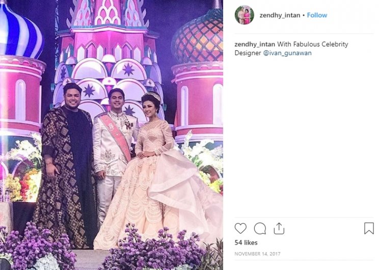 Pernikahan Zendhy Zaen dan Intan Azzahra (Instagram/@zendhy_intan)
