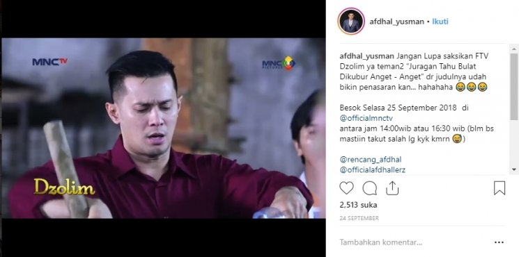 Afdhal Yusman. (Instagram/@afdhal_yusman)
