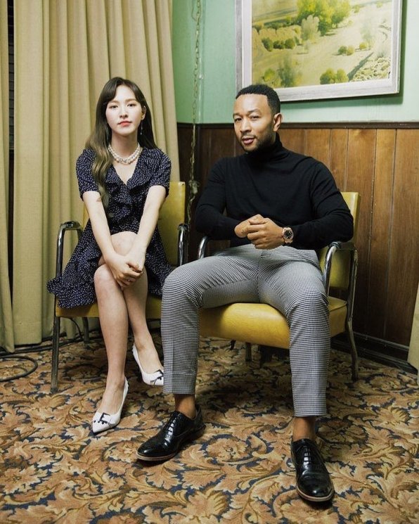 Wendy Red Velvet dan John Legend (Instagram/@wendyrvsm)