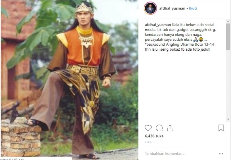 Afdhal Yusman. (Instagram/@afdhal_yusman)