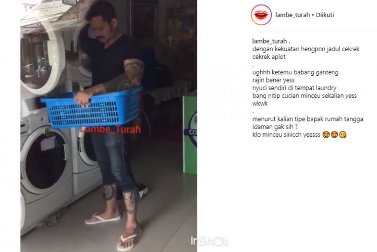 Capture video viral Tora Sudiro. (Instagram/@lambe_turah)
