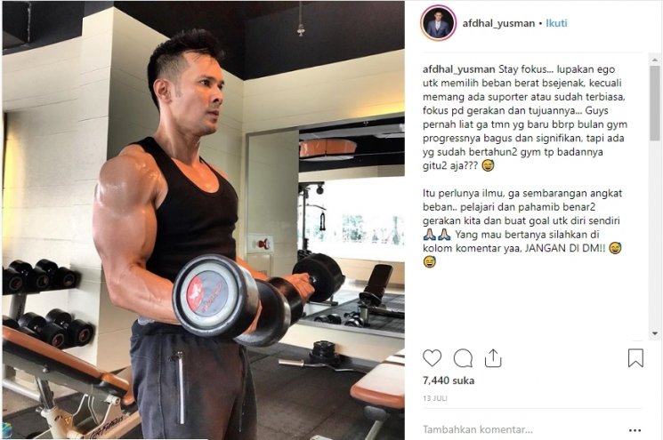 Afdhal Yusman. (Instagram/@afdhal_yusman)