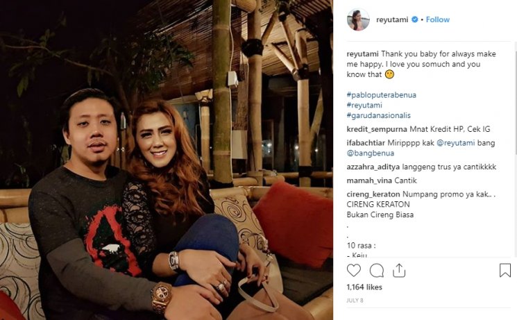 Pernikahan Rey Utami dan Pablo Benua (Instagram/@reyutami)