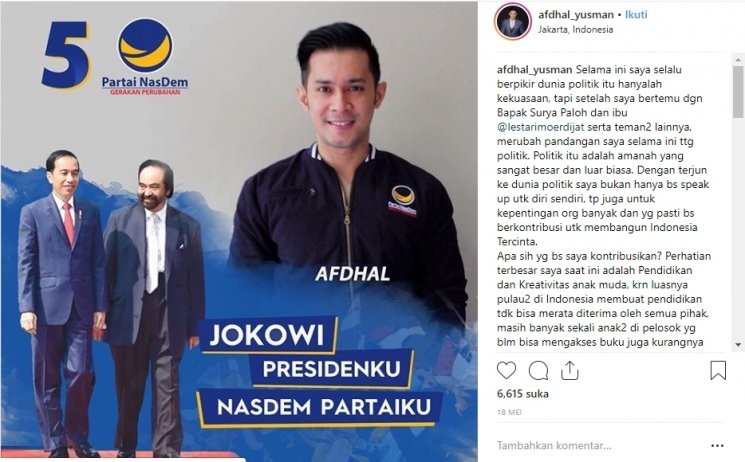 Afdhal Yusman. (Instagram/@afdhal_yusman)
