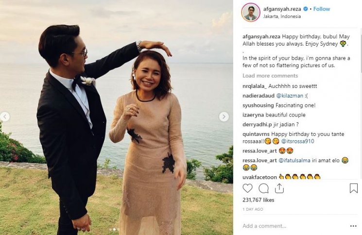Afgan dan Rossa. (Suara.com/afgansyah_reza)