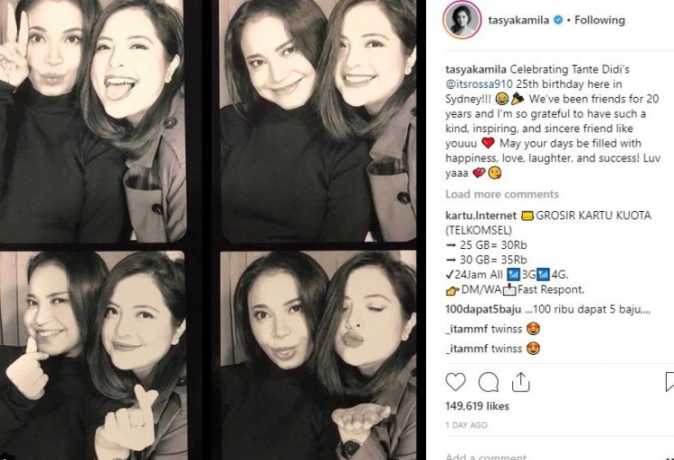 Rossa dan Tasya Kamila. (Instagram/@tasyakamila)