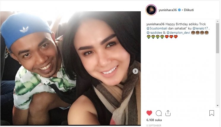 Wajah Yuni Shara tanpa makeup. (Instagram/@yunishara36)
