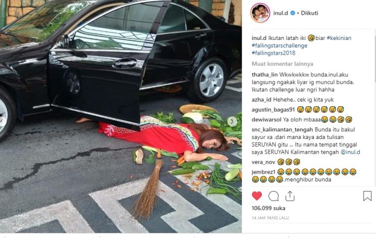 Falling Stars Challenge Inul Daratista (Instagram/@inul.d)
