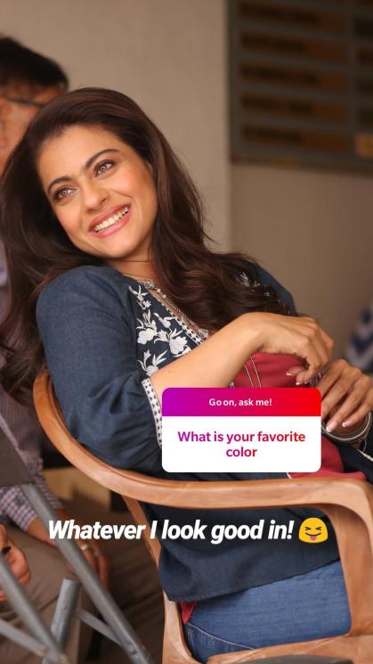 Kajol menjawab pertanyaan fan (Instagram/@kajol)
